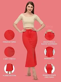 KESAVJIVAN Lycra Full Leg Cover Saree Shapewear Lycra Saree Shapewear Petticoat for Women, Cotton Blended,Petticoat,Skirts for Women,Shape Wear Dress for Saree-thumb3