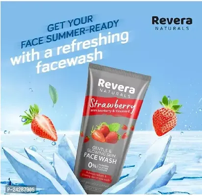 Revera Naturals Strawberry Get Your Face Summer-Ready With a Refreshing Face Wash For Women (Pack Of 1)