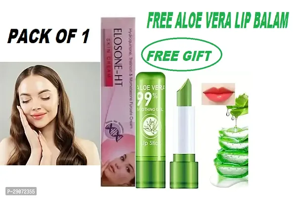 Eloson - HT Skin CARE Cream 25 gm  Night Use Cream  For Men  Women Free ALOE Vera Lip Balm ( Pack Of 1)