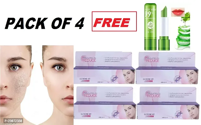 Eloson - HT Skin CARE Cream 25 gm  Night Use Cream  For Men  Women Free ALOE Vera Lip Balm ( Pack Of 4)