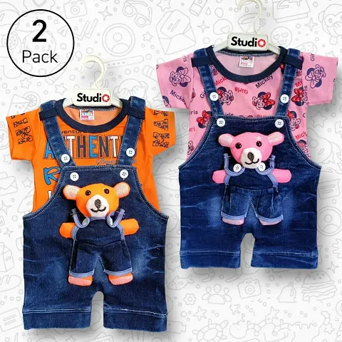 Stylish Dungarees For Boy Pack Of 2