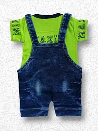 Stylish Multicoloured Cotton Printed Dungarees For Boy-thumb2