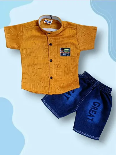 Boys Shirt and Shorts Clothing Set