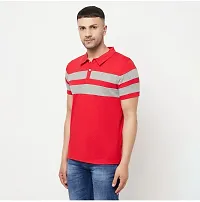 Stylish Cotton Blend T-shirt For Men-thumb1