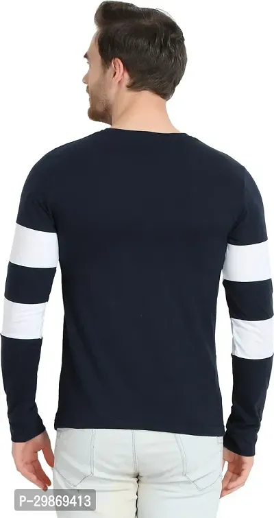 Stylish Cotton Blend T-shirt For Men-thumb4