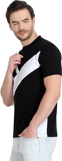 Stylish Cotton Blend T-shirt For Men-thumb2