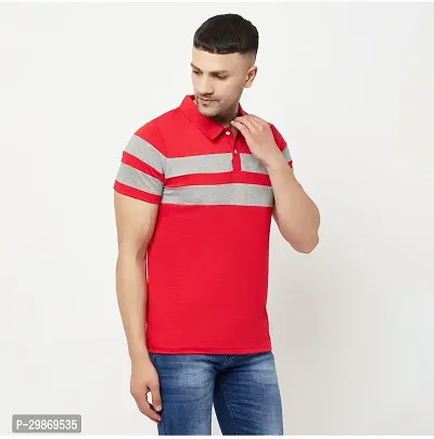 Stylish Cotton Blend T-shirt For Men-thumb4