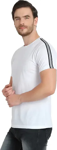 Stylish Cotton Blend T-shirt For Men-thumb2