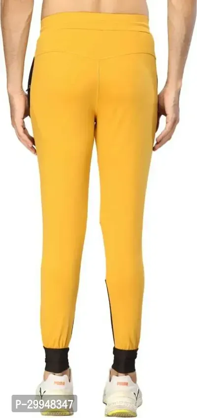 UNICUS APPAREL Colorblock Men Yellow Track Pants-thumb2