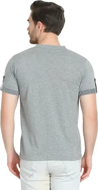 Stylish Cotton Blend T-shirt For Men-thumb1