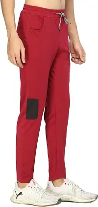 UNICUS APPAREL Solid Men Maroon Track Pants-thumb2