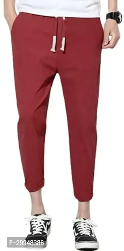 UNICUS APPAREL Solid Men Maroon Track Pants-thumb0