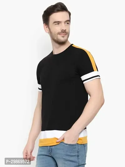 Stylish Cotton Blend T-shirt For Men-thumb2