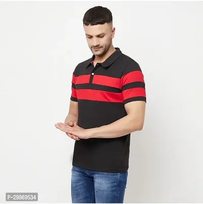 Stylish Cotton Blend T-shirt For Men-thumb2