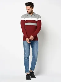 Stylish Cotton Blend T-shirt For Men-thumb3