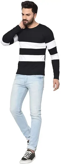 Stylish Cotton Blend T-shirt For Men-thumb3