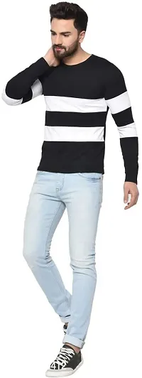 Stylish Cotton Blend T-shirt For Men-thumb4