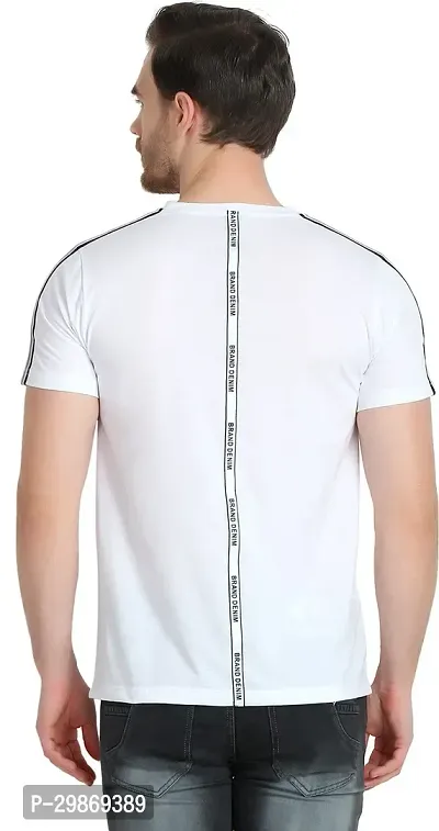 Stylish Cotton Blend T-shirt For Men-thumb2