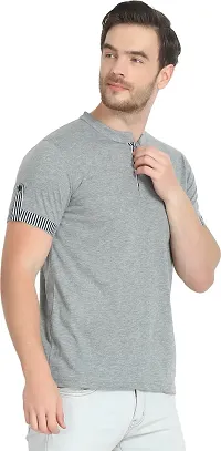 Stylish Cotton Blend T-shirt For Men-thumb3