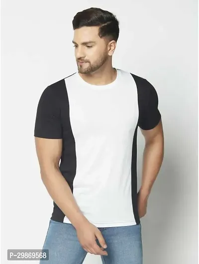 Stylish Cotton Blend T-shirt For Men