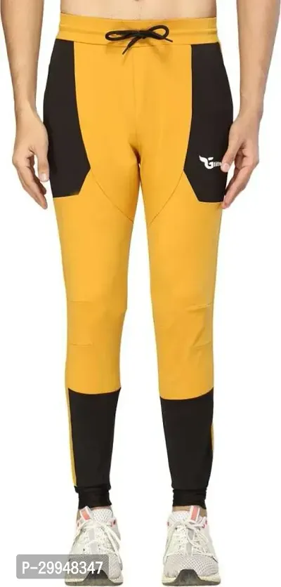 UNICUS APPAREL Colorblock Men Yellow Track Pants