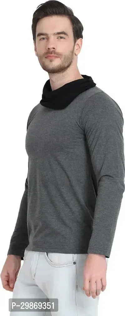 Stylish Cotton Blend T-shirt For Men-thumb3