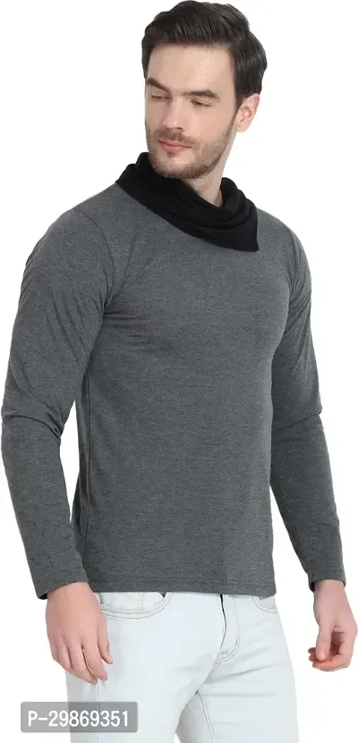 Stylish Cotton Blend T-shirt For Men-thumb4