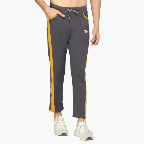 Glito Men?s Regular Fit Track Pants Sports Wear Lycra Jogger Lower for Gym Yoga Wear