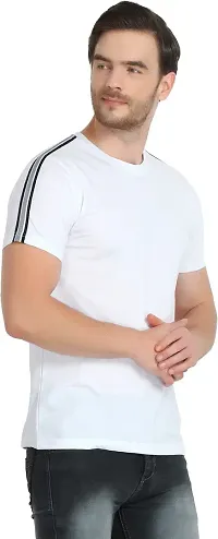 Stylish Cotton Blend T-shirt For Men-thumb3