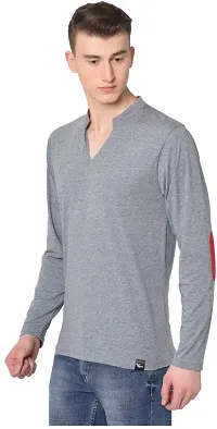 Stylish Cotton Blend T-shirt For Men-thumb1