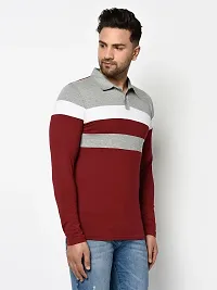 Stylish Cotton Blend T-shirt For Men-thumb2