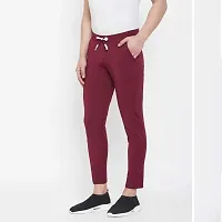 UNICUS APPAREL Solid Men Maroon Track Pants-thumb2