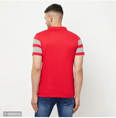 Stylish Cotton Blend T-shirt For Men-thumb5