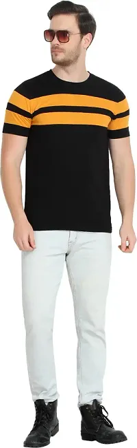 Stylish Cotton Blend T-shirt For Men-thumb4