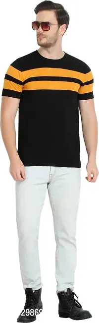 Stylish Cotton Blend T-shirt For Men-thumb5