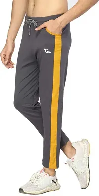 UNICUS APPAREL Colorblock Men Grey Track Pants-thumb2