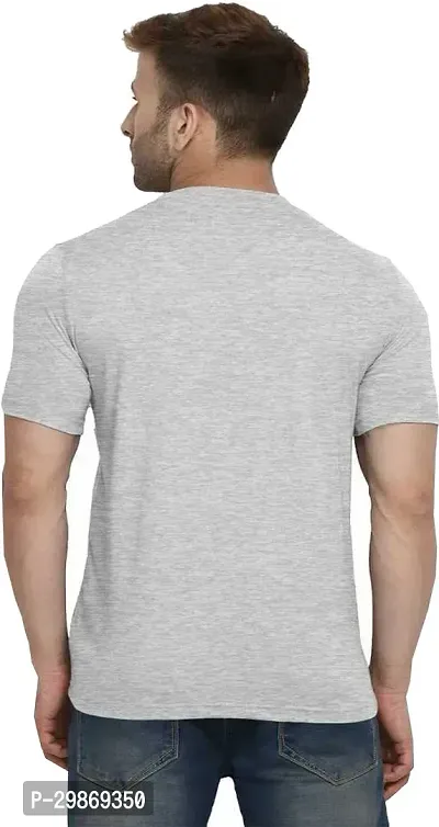 Stylish Cotton Blend T-shirt For Men-thumb2