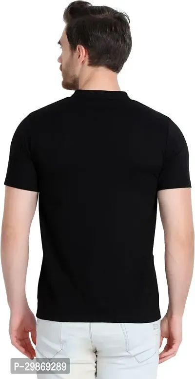 Stylish Cotton Blend T-shirt For Men-thumb5