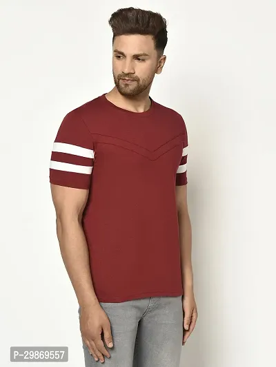 Stylish Cotton Blend T-shirt For Men-thumb3