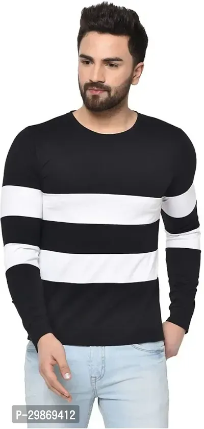 Stylish Cotton Blend T-shirt For Men