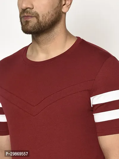 Stylish Cotton Blend T-shirt For Men-thumb5