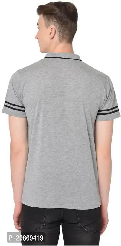 Stylish Cotton Blend T-shirt For Men-thumb2