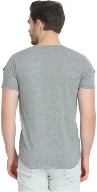 Stylish Cotton Blend T-shirt For Men-thumb3