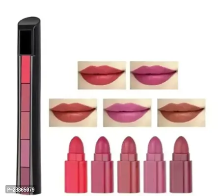 5Pc Pink Edition Matte Lipstick-thumb0