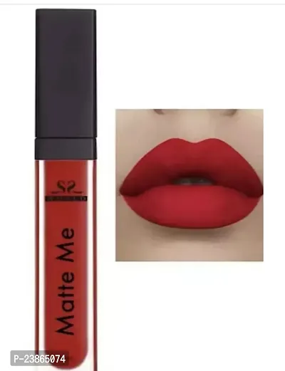 |Non-Transfer| Waterproof| Smudge-Proof|Longlasting| Liquid Lipstick (Bright Red, 6 Ml)