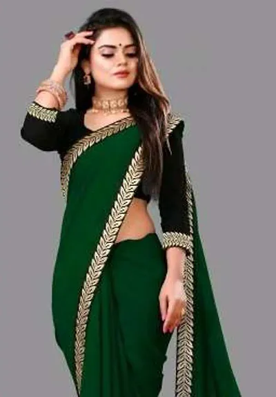 Beautiful Silk Saree With Separate Blouse For Women