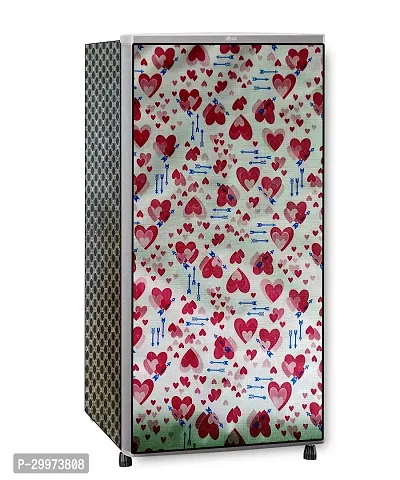 Waterproof PVC Printed Full Body Fridge Cover Fot Up-to 190 Ltr-thumb0