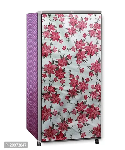 Waterproof PVC Printed Full Body Fridge Cover Fot Up-to 190 Ltr