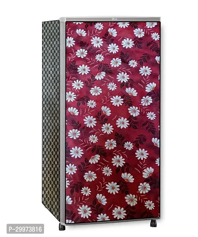 Waterproof PVC Printed Full Body Fridge Cover Fot Up-to 190 Ltr