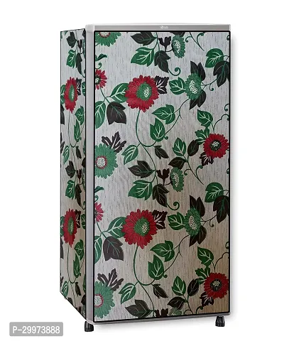 Waterproof PVC Printed Full Body Fridge Cover Fot Up-to 190 Ltr-thumb0